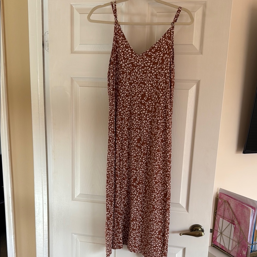 Roxy Pink Sundress Sleeveless Midi